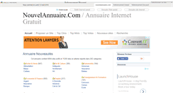 Desktop Screenshot of nouvelannuaire.com